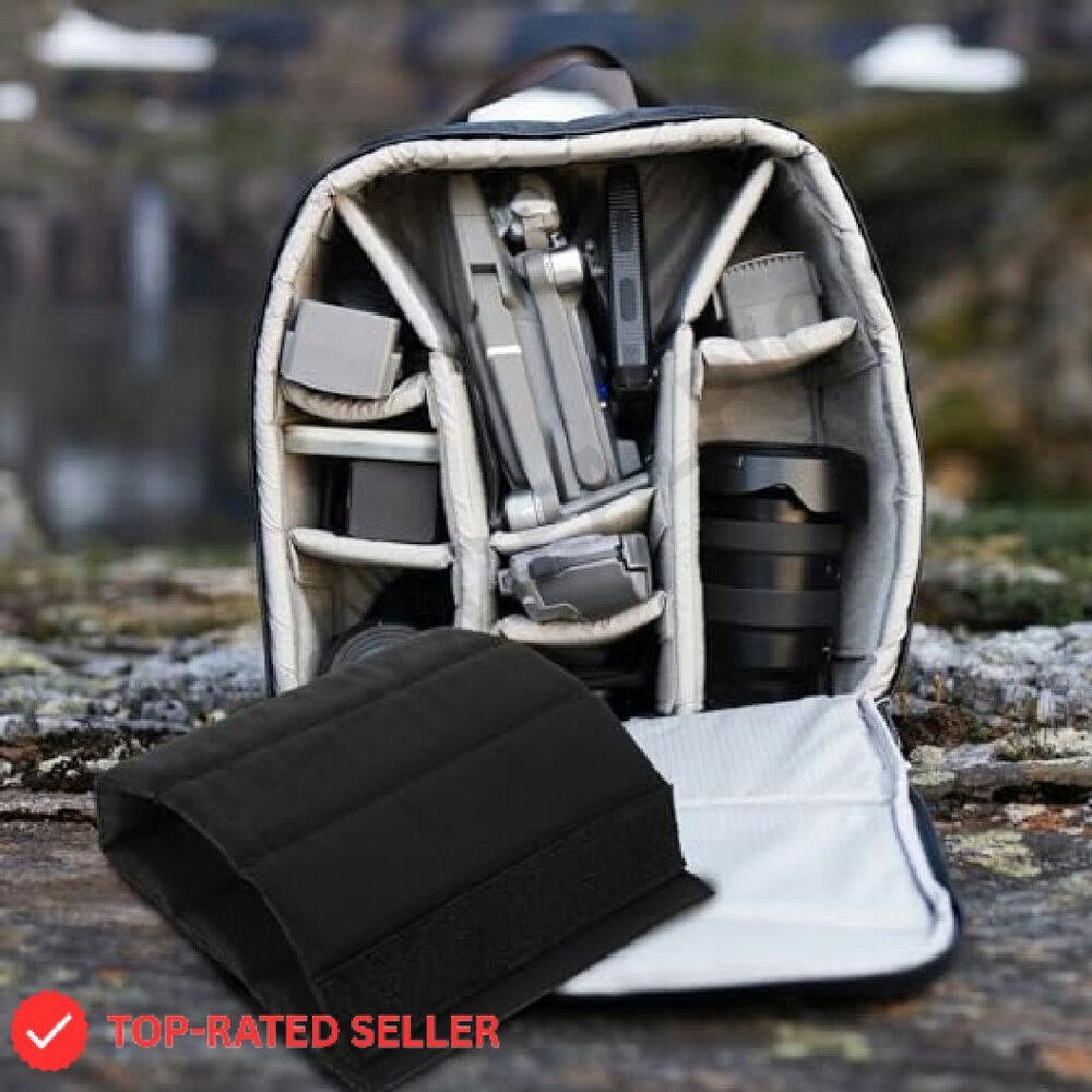 Padded Camera Bag Insert Organizer Adjustable Div… - image 3